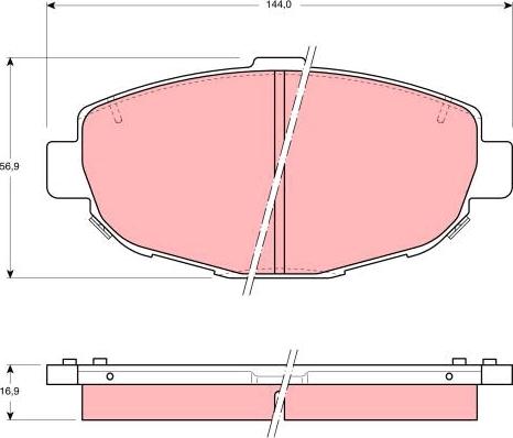 BENDIX 572380 - Bremžu uzliku kompl., Disku bremzes ps1.lv