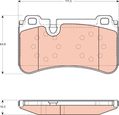 Japanparts JPP-0506 - Bremžu uzliku kompl., Disku bremzes ps1.lv