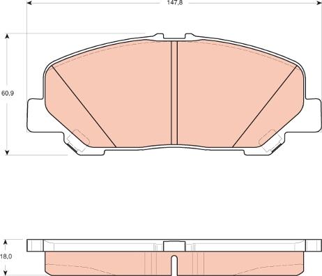 TRW GDB3455 - Bremžu uzliku kompl., Disku bremzes ps1.lv