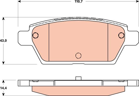 Pemebla JAPPP-312AF - Bremžu uzliku kompl., Disku bremzes ps1.lv