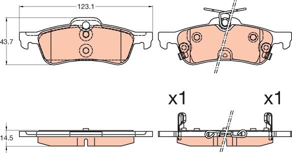 TRW GDB3588 - Bremžu uzliku kompl., Disku bremzes ps1.lv