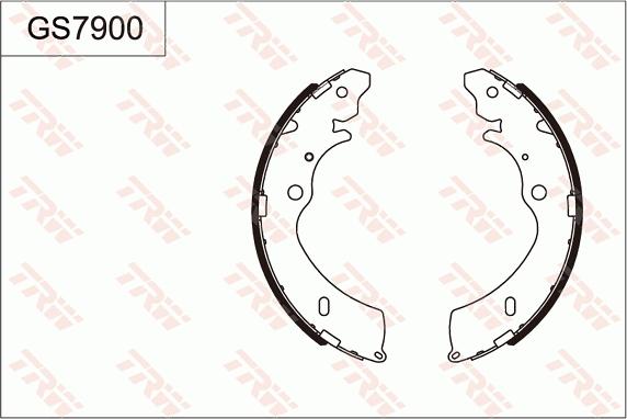 TRW GS7900 - Bremžu loku komplekts ps1.lv
