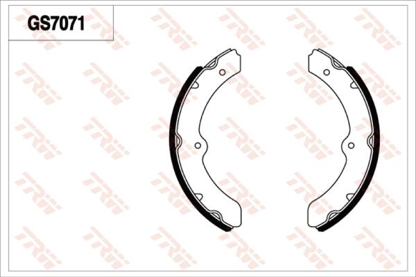 TRW GS7071 - Bremžu loku komplekts ps1.lv