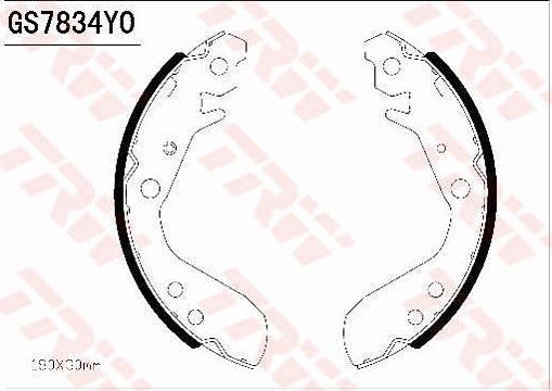 TRW GS7834 - Bremžu loku komplekts ps1.lv