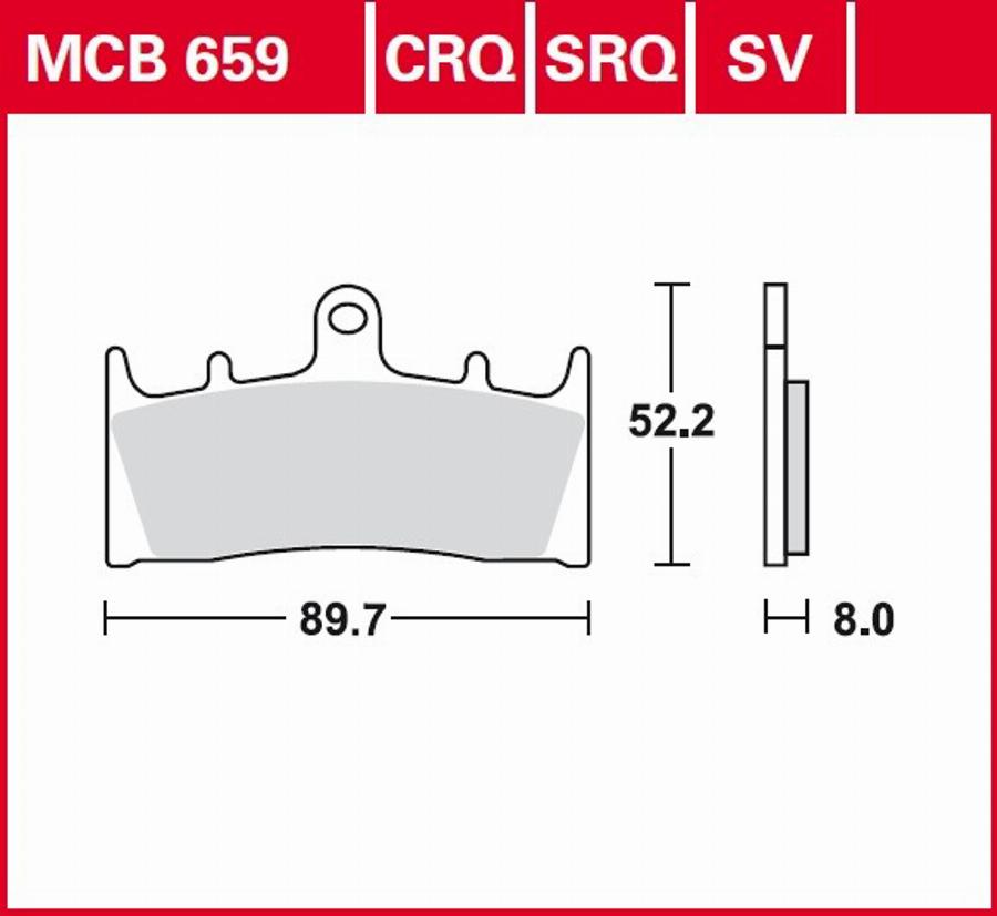 TRW MCB659 - Bremžu uzliku kompl., Disku bremzes ps1.lv