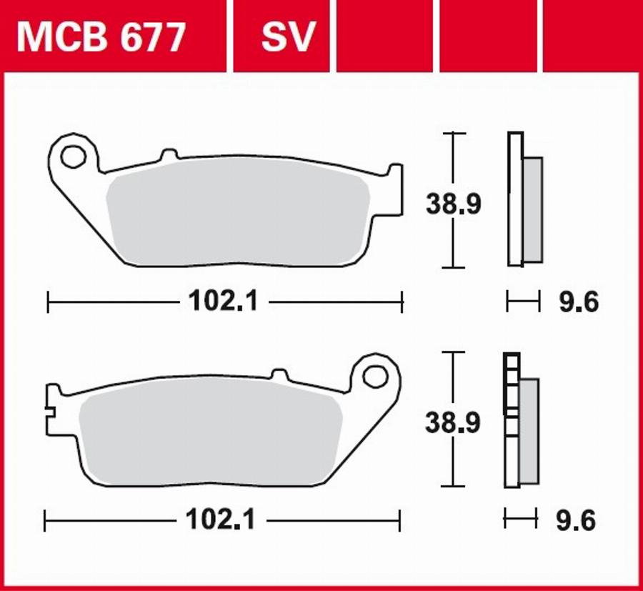 TRW MCB677 - Bremžu uzliku kompl., Disku bremzes ps1.lv