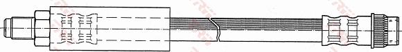 TRW PHB537 - Bremžu šļūtene ps1.lv