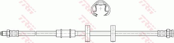 TRW PHB327 - Bremžu šļūtene ps1.lv