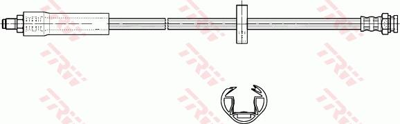 TRW PHB282 - Bremžu šļūtene ps1.lv