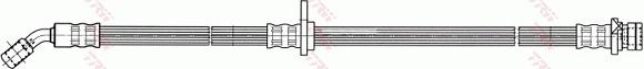 TRW PHD599 - Bremžu šļūtene ps1.lv