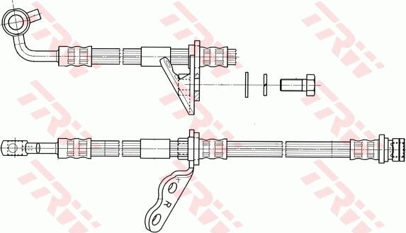 TRW PHD576 - Bremžu šļūtene ps1.lv