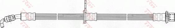 TRW PHD695 - Bremžu šļūtene ps1.lv