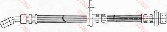 TRW PHD602 - Bremžu šļūtene ps1.lv