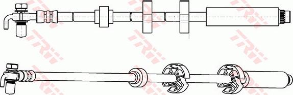 TRW PHD1065 - Bremžu šļūtene ps1.lv