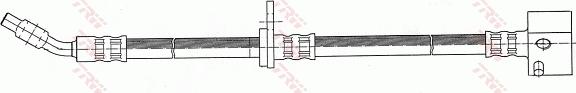 TRW PHD271 - Bremžu šļūtene ps1.lv