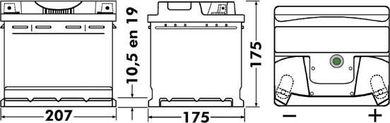 Tudor TB443 - Startera akumulatoru baterija ps1.lv