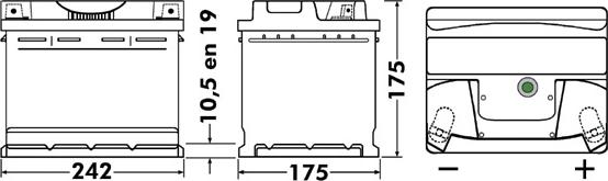 Tudor TB543 - Startera akumulatoru baterija ps1.lv