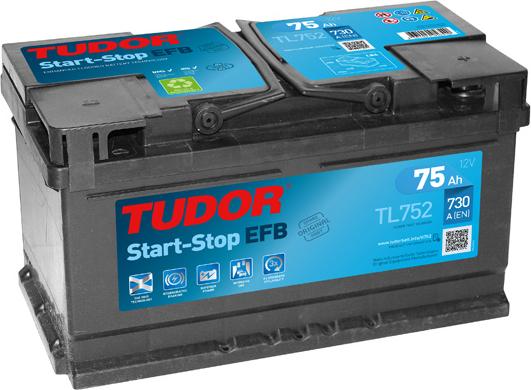 Tudor TL752 - Startera akumulatoru baterija ps1.lv