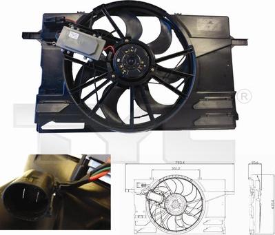 TYC 838-0007 - Ventilators, Motora dzesēšanas sistēma ps1.lv