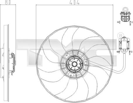 TYC 825-0019 - Ventilators, Motora dzesēšanas sistēma ps1.lv