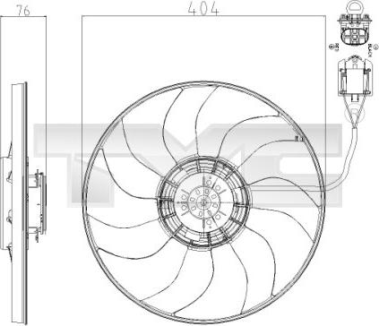 TYC 825-0020 - Ventilators, Motora dzesēšanas sistēma ps1.lv