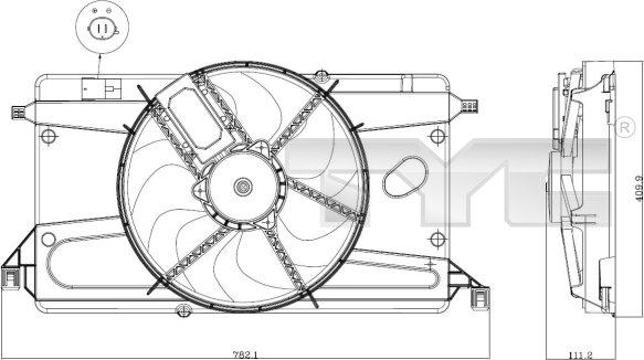 TYC 820-0002 - Ventilators, Motora dzesēšanas sistēma ps1.lv