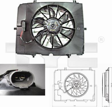 TYC 821-0002 - Ventilators, Motora dzesēšanas sistēma ps1.lv
