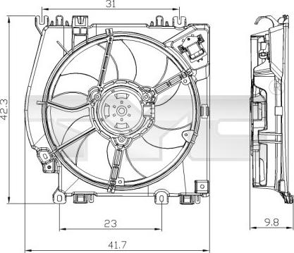 TYC 828-0001 - Ventilators, Motora dzesēšanas sistēma ps1.lv