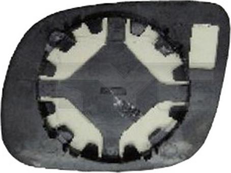 TYC 332-0025-1 - Spoguļstikls, Ārējais atpakaļskata spogulis ps1.lv