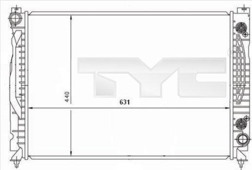 TYC 702-0001 - Radiators, Motora dzesēšanas sistēma ps1.lv