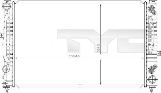 TYC 702-0008 - Radiators, Motora dzesēšanas sistēma ps1.lv