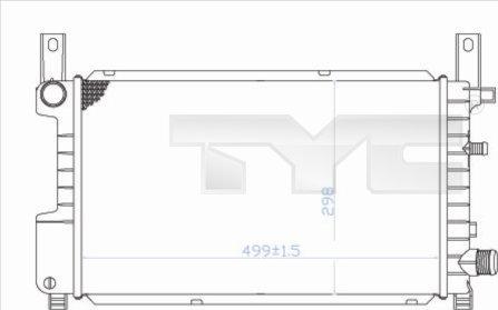 TYC 710-0049 - Radiators, Motora dzesēšanas sistēma ps1.lv