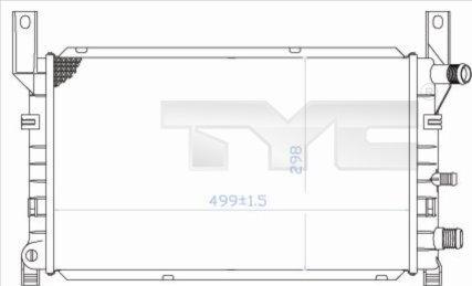 TYC 710-0048 - Radiators, Motora dzesēšanas sistēma ps1.lv