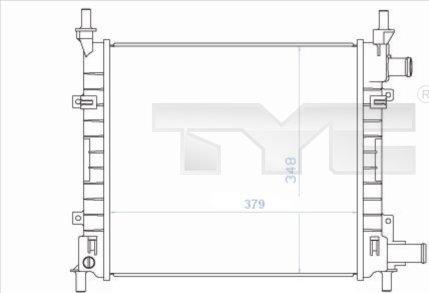 TYC 710-0043 - Radiators, Motora dzesēšanas sistēma ps1.lv