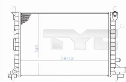 TYC 710-0051 - Radiators, Motora dzesēšanas sistēma ps1.lv