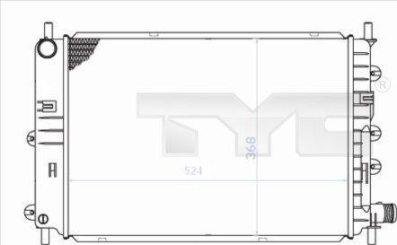 TYC 710-0034 - Radiators, Motora dzesēšanas sistēma ps1.lv