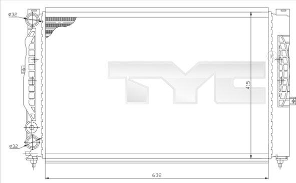 TYC 737-0007 - Radiators, Motora dzesēšanas sistēma ps1.lv