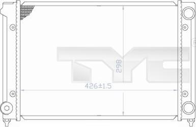 TYC 737-0018 - Radiators, Motora dzesēšanas sistēma ps1.lv