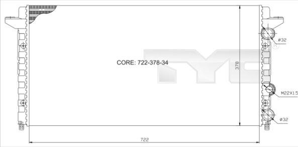 TYC 737-0012 - Radiators, Motora dzesēšanas sistēma ps1.lv