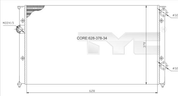 TYC 737-0026 - Radiators, Motora dzesēšanas sistēma ps1.lv