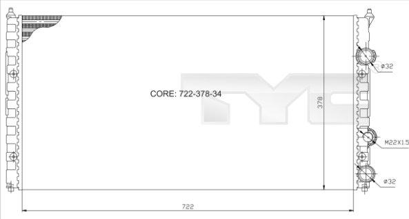 TYC 737-0021 - Radiators, Motora dzesēšanas sistēma ps1.lv