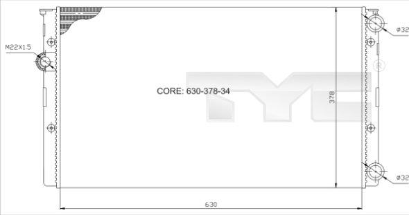 TYC 737-0027 - Radiators, Motora dzesēšanas sistēma ps1.lv