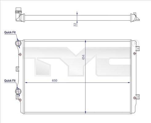 TYC 737-0072-R - Radiators, Motora dzesēšanas sistēma ps1.lv