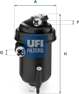 UFI 55.143.00 - Degvielas filtrs ps1.lv