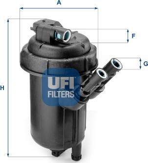 UFI 55.114.00 - Degvielas filtrs ps1.lv