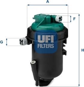 UFI 55.181.00 - Degvielas filtrs ps1.lv