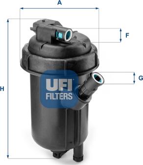 UFI 55.134.00 - Degvielas filtrs ps1.lv