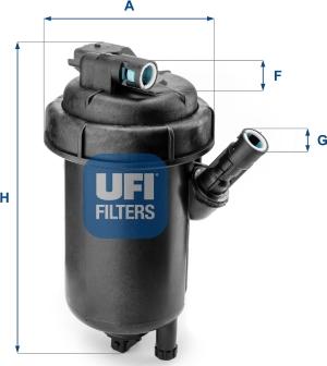 UFI 55.120.00 - Degvielas filtrs ps1.lv
