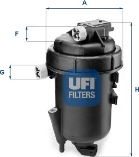 UFI 55.179.00 - Degvielas filtrs ps1.lv