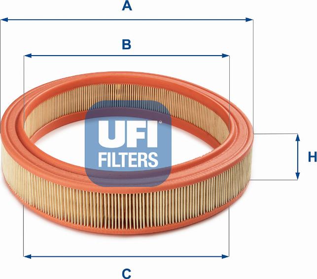 UFI 30.038.01 - Gaisa filtrs ps1.lv